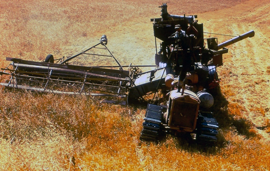 Historical 1975 Harvesting Barley