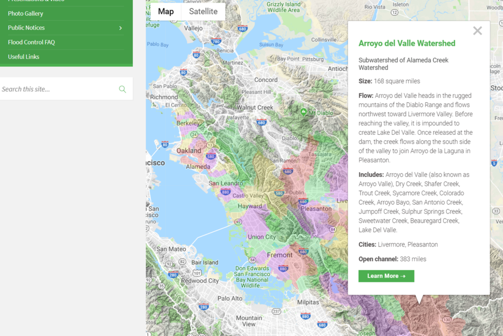 Alameda County Watershed Interactive Map