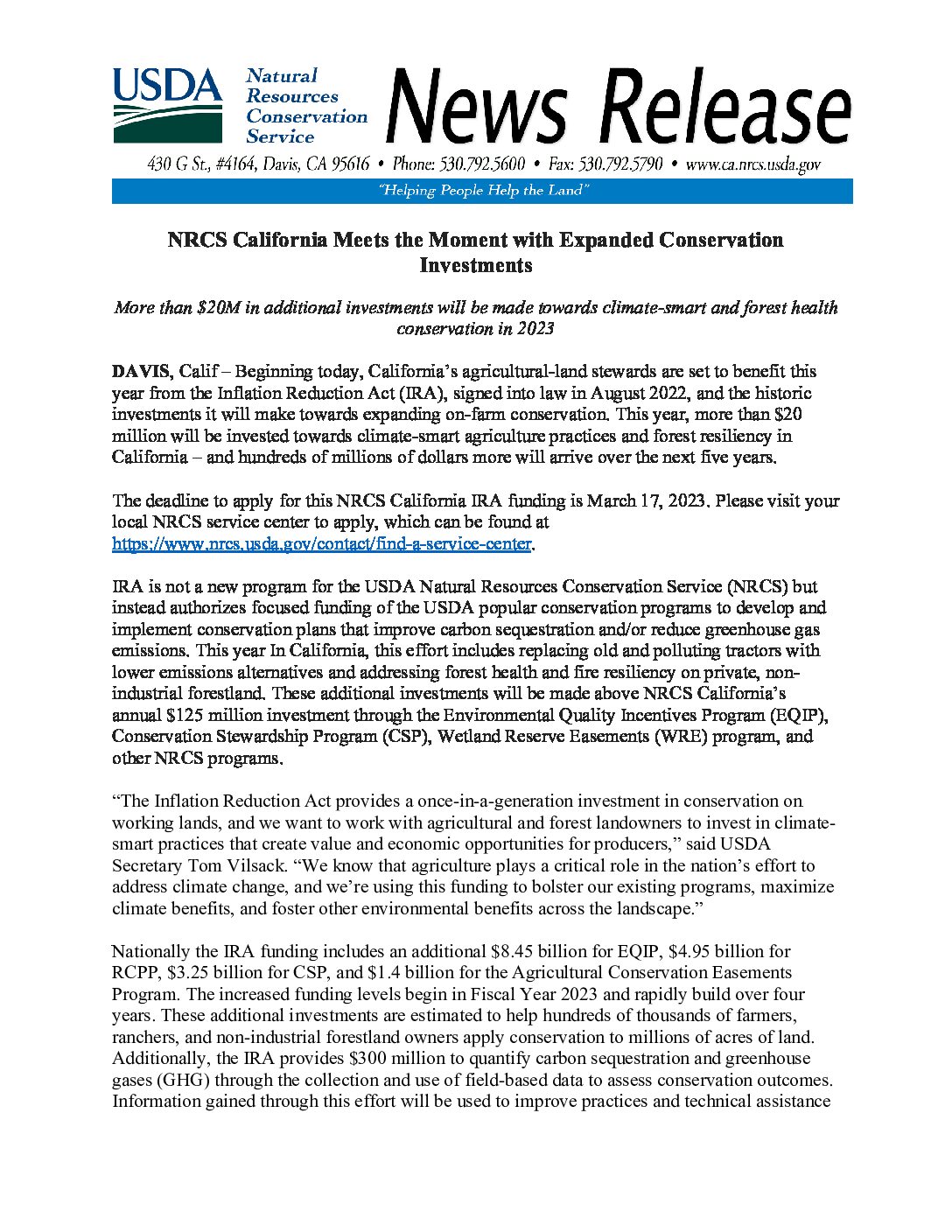 021623 IRA Investment in CA FY23